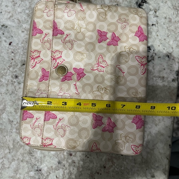 Coach IPad/Tablet Media Canvas Leather Soft Case - Picture 8 of 9